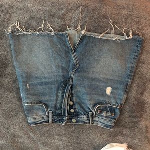 GRLFRND high rise denim mini skirt size 27